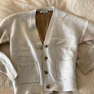 Madewell colorblock cardigan 27% wool